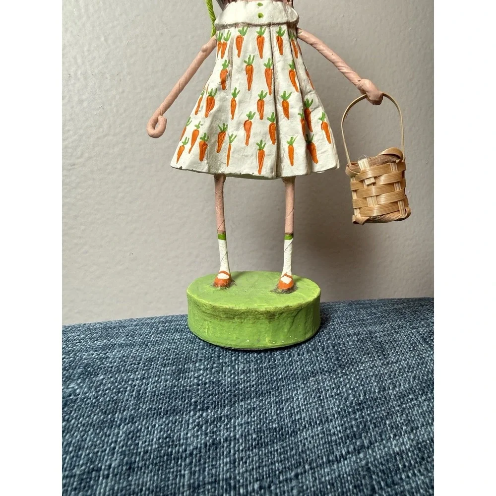 Chrissy Carrot Lori Mitchell ESC Trading Easter Girl Figurine Basket Retired HTF
